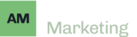 AM Marketing logo with green background